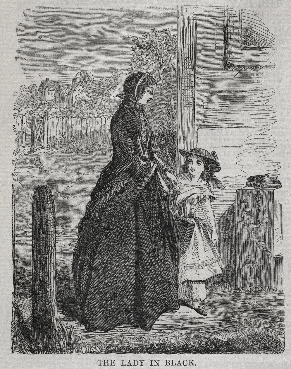 द लेडी इन ब्लैक, 1860। द्वारा विंसलो होमर