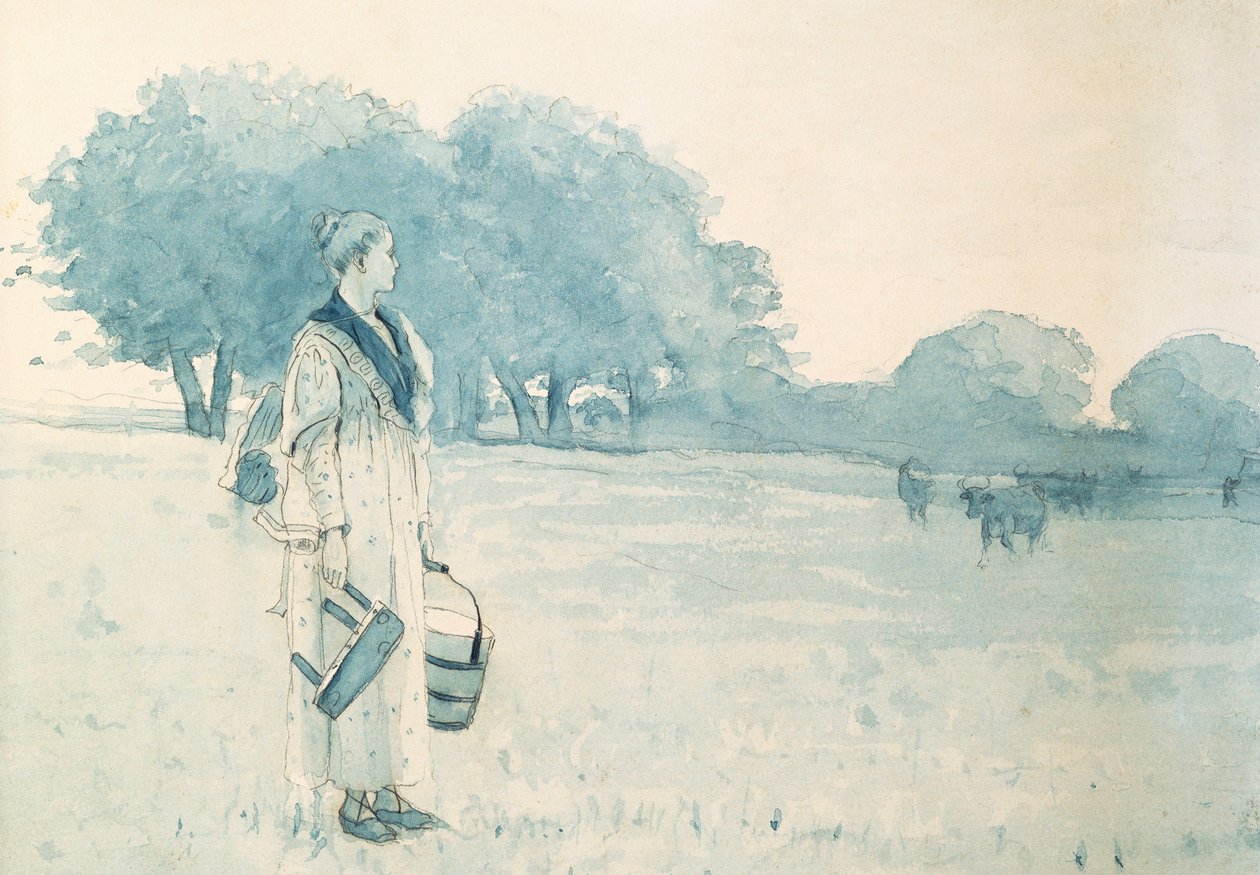 द मिल्कमिड, 1875 द्वारा विंसलो होमर