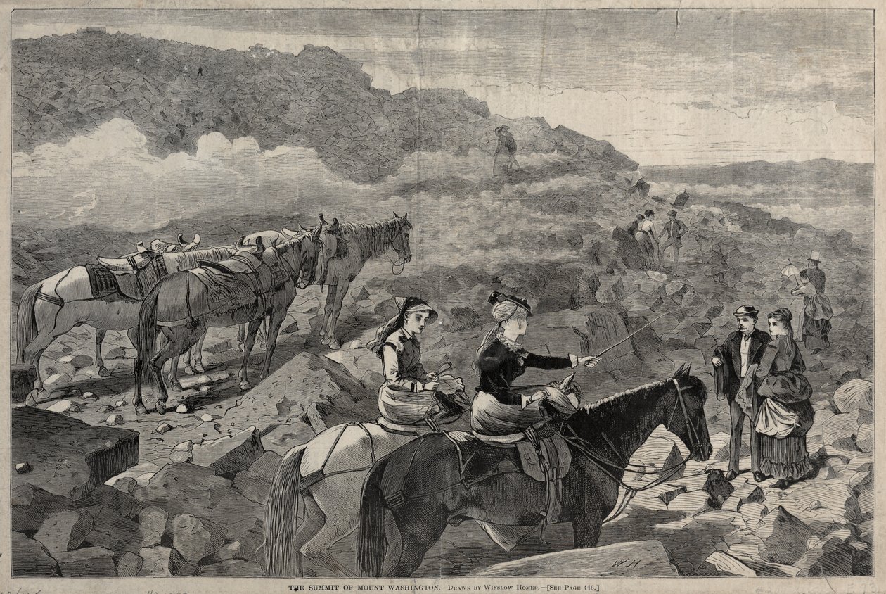 1869 के माउंट वाशिंगटन का शिखर सम्मेलन। द्वारा विंसलो होमर