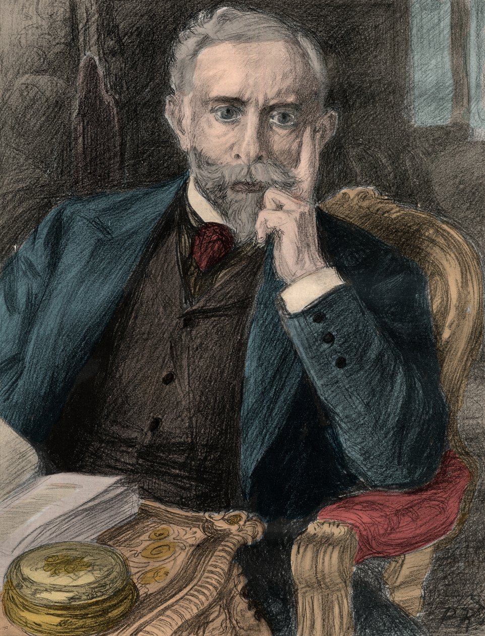 पॉल कंबोन का पोर्ट्रेट (1843-1924), ब्रिटेन में फ्रांसीसी राजदूत (1898-1920)। द्वारा वुडबाइन के। पॉलिश