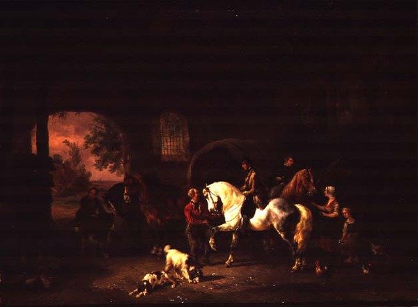 सराय के दरवाजे पर द्वारा वैटरस वर्चुचुर