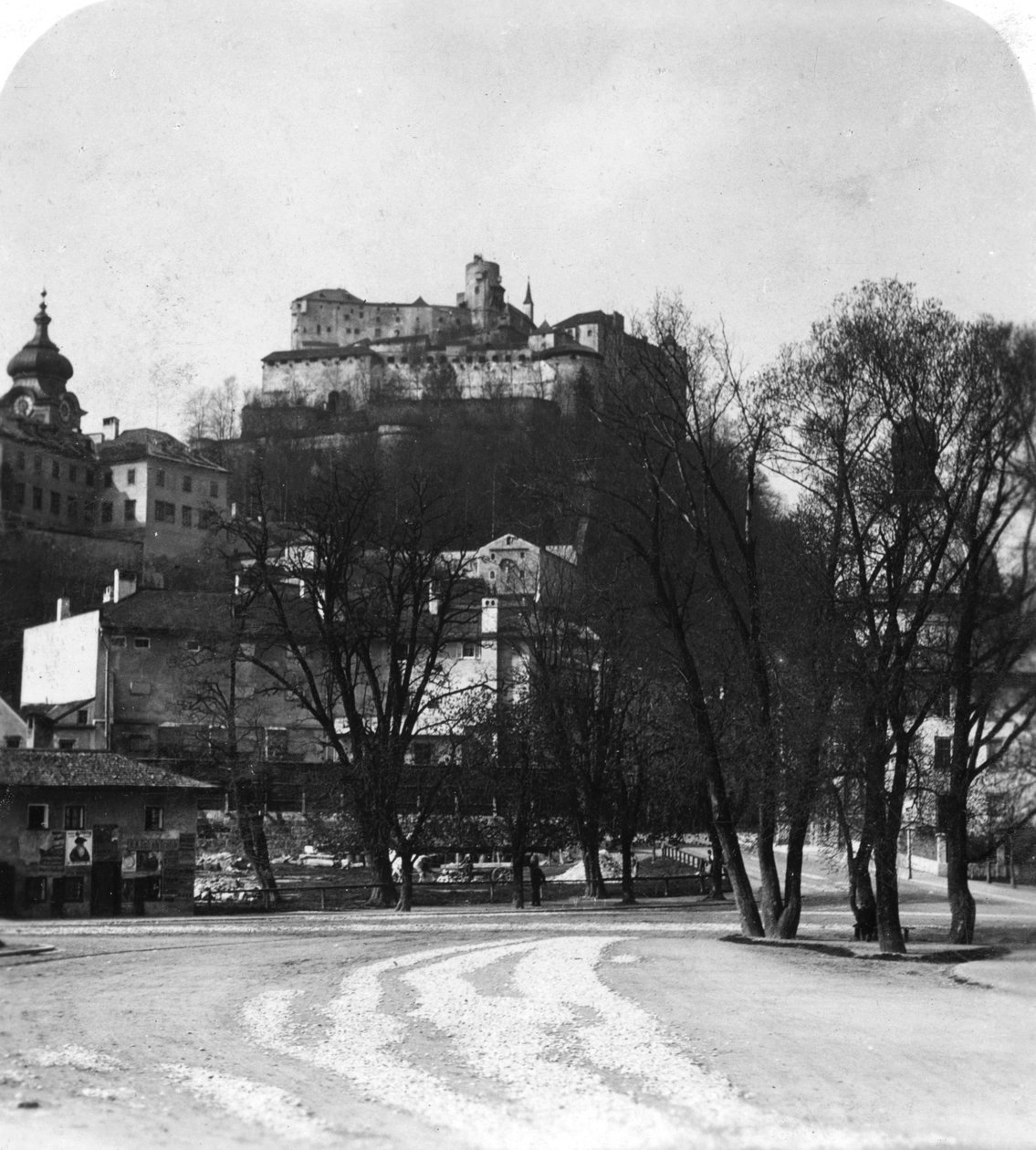 होहेन्सलज़बर्ग किले, साल्ज़बर्ग, ऑस्ट्रिया, c1900s। द्वारा वुर्थल एंड संस