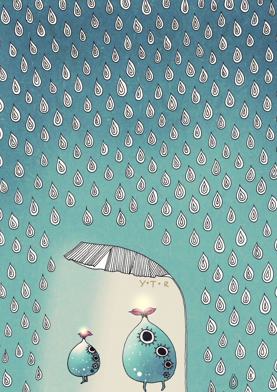 अप्रैल शावर, 2012 (मिक्स मीडिया) द्वारा योयो झाओ