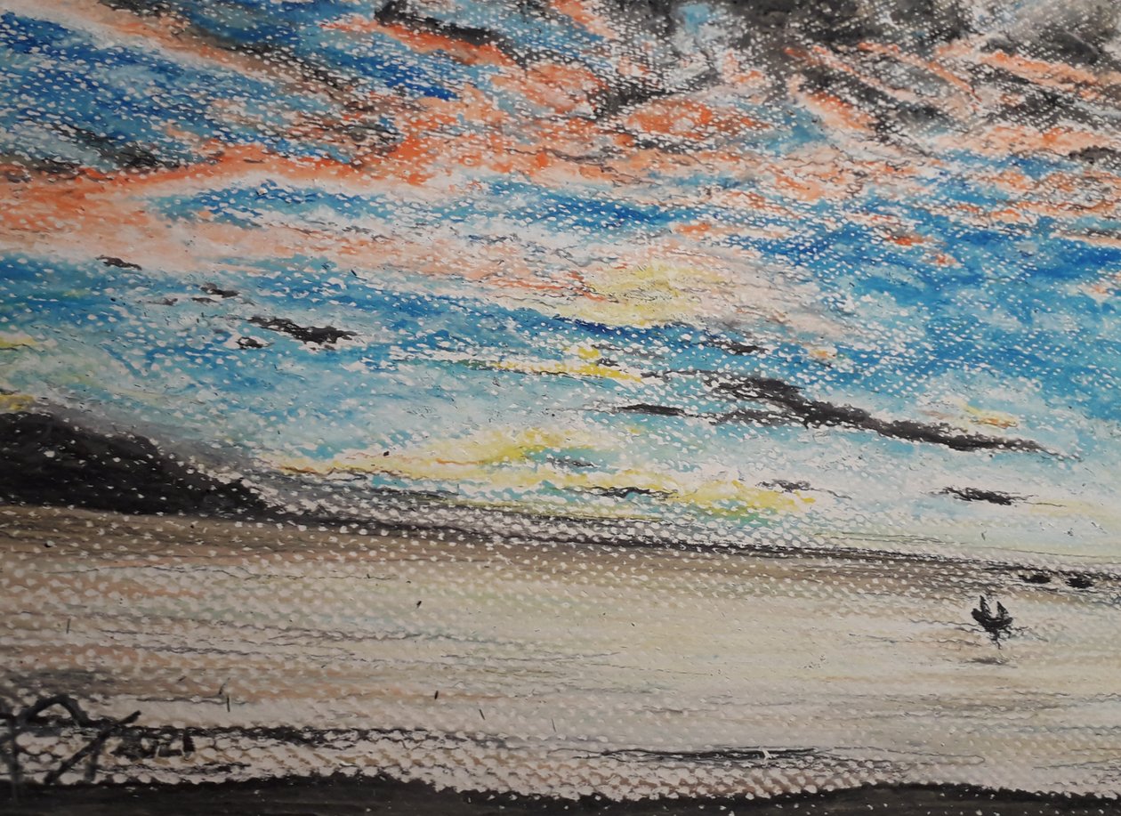 मदीना बीच में सूर्यास्त द्वारा miguelmendez_art.ve