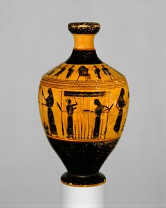 लेकेथोस, c.550-530 ईसा पूर्व (टेराकोटा)