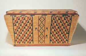 पूर्वी वुडलैंड्स ज्यामितीय टोकरी (बुना फाइबर)