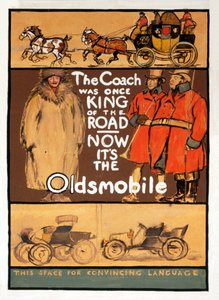 Oldsmbile, pub के लिए विज्ञापन। 1910