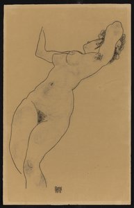 न्यूक्लिइंग न्यूड, 1918