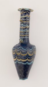 बोतल, न्यू किंगडम, c.1425-1362 ईसा पूर्व (ग्लास)