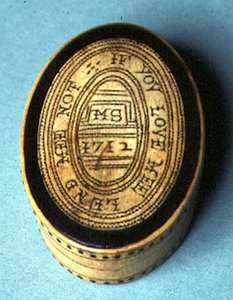 तंबाकू का डिब्बा, 1712 (लकड़ी)