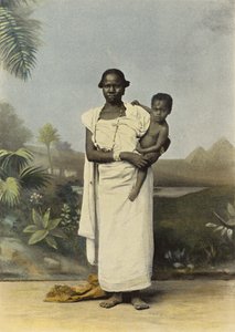काली औरत और उसका बच्चा