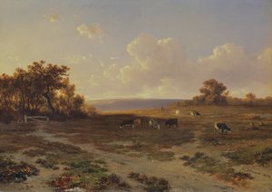 गायों के साथ हीथ लैंडस्केप, 1852