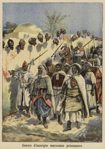 कब्जा किए गए मोरक्को के विद्रोहियों का काफिला, 1897
