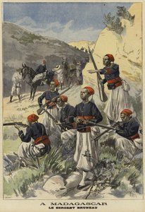 1897 में मेडागास्कर में फ्रांसीसी औपनिवेशिक सेना