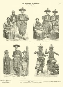 सीलोनियों की वेशभूषा, 1880