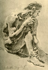 न्यूड बैठा, 1715-1716, 1928