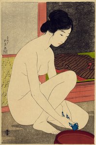 योकोगो नो ओना, 1915 (रंगीन वुडब्लॉक प्रिंट)