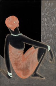 अफ्रीकी महिला, 1928-30 (लाख लकड़ी, ऑक्सीकृत तांबे)