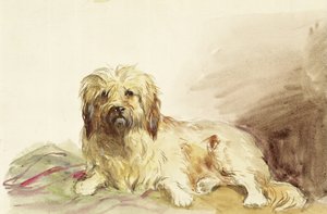 कलाकार का कुत्ता, c.1860