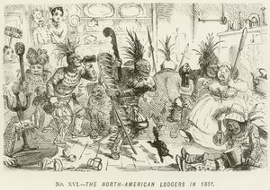 1851 में उत्तर-अमेरिकी लॉजर्स