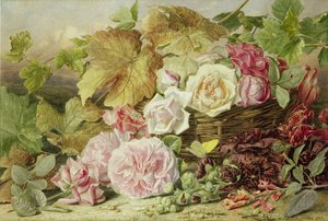 Peonies, Roses और Hollyhocks, 1862