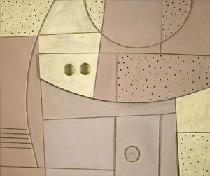 ठंडा बैंगनी धुंध, 1998 (लकड़ी पर एक्रिलिक)