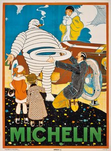 मिशेलिन के लिए विज्ञापन पोस्टर, सी। 1925