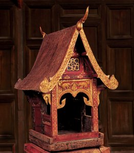 एक लाना मंदिर (लकड़ी) का मॉडल