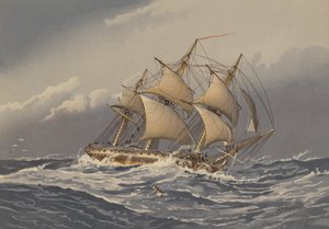 एक 28-बंदूक फ्रिगेट, लगभग 1794