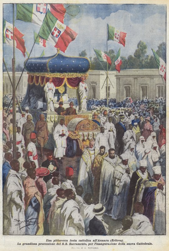 अस्मरा (इरिट्रिया) में एक सुरम्य कैथोलिक अवकाश द्वारा अचिल बेल्ट्रैम