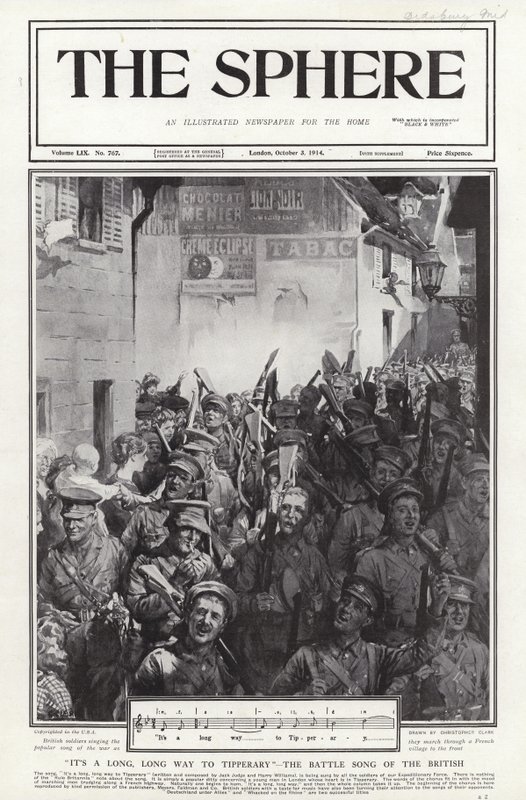 यह ब्रिटिश का युद्ध गीत, विश्व युद्ध के लिए एक लंबा, लंबा रास्ता है द्वारा एडिसन थॉमस मिलर