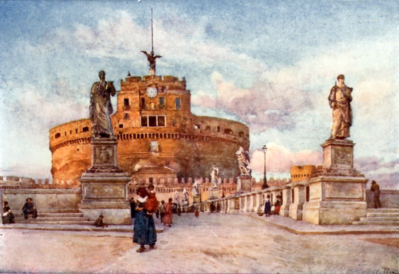 Castel और Ponte Sant&39;Angelo द्वारा अल्बर्टो पीसा
