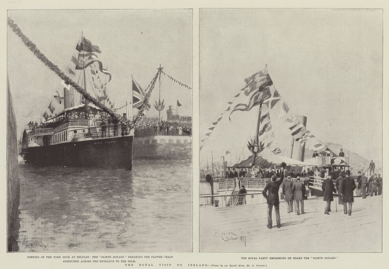 द रॉयल विजिट टू आयरलैंड द्वारा अमेदी फॉरेस्टियर