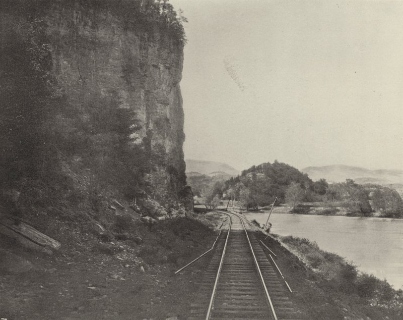 कैसल रॉक, नई नदी (बी/डब्ल्यू फोटो) द्वारा अमेरिकी फ़ोटोग्राफ़र (बाद में)
