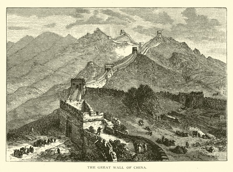 चीन की महान दीवार द्वारा अमेरिकी स्कूल