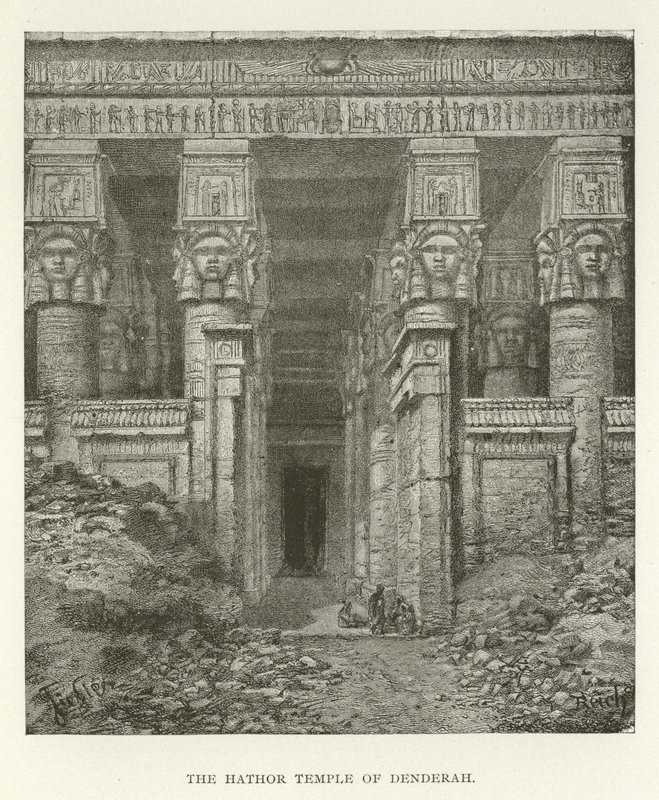 देंदरह का हाथी मंदिर द्वारा अमेरिकी स्कूल