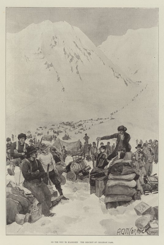 क्लोंडाइक के रास्ते में, चिलकूट दर्रे का वंश द्वारा आर्थर डेविड मैककॉर्मिक