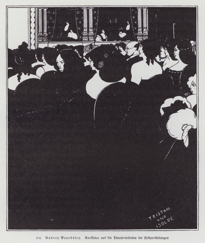 वैगनरिट्स, 1894 द्वारा ऑब्रे बियर्डस्ले