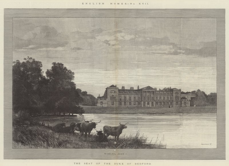 Woburn अभय, ड्यूक ऑफ बेडफोर्ड की सीट द्वारा चार्ल्स अगस्टे लोय