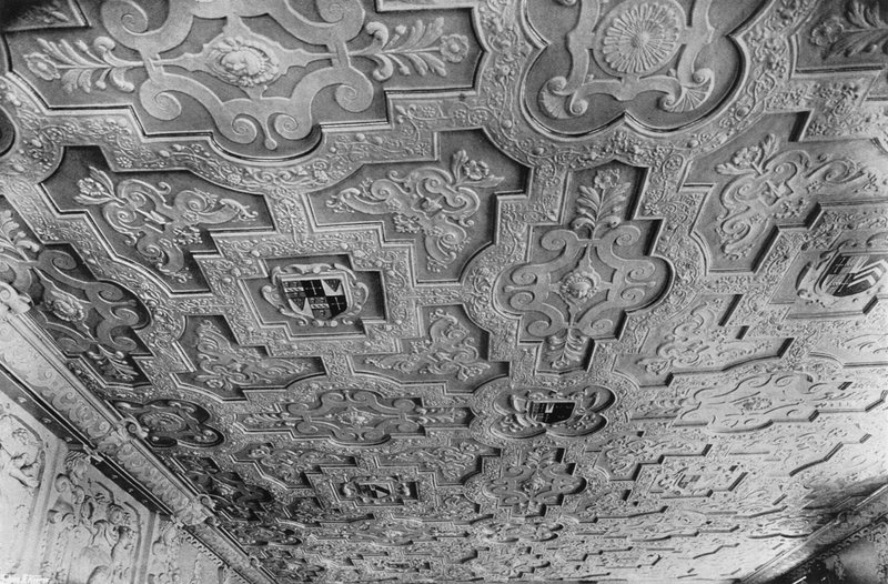 भोजन कक्ष की छत (बी/डब्ल्यू फोटो) द्वारा चार्ल्स लैथम