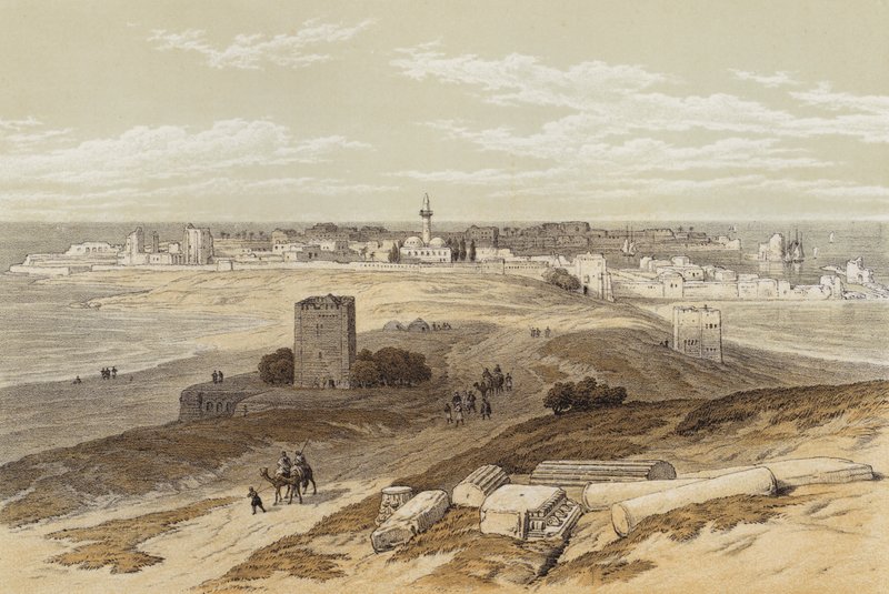 इस्तमुस से टायर (रंग लिथो) द्वारा डेविड (बाद में) रॉबर्ट्स