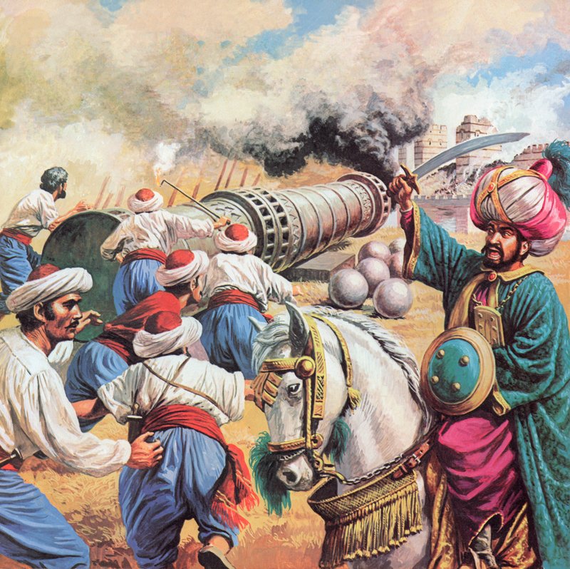 कॉन्स्टेंटिनोपल, 1453 के बगल में सुल्तान मेहम द्वारा अंग्रेजी स्कूल