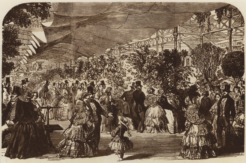 बागवानी प्रदर्शनी, पूर्वी नाव, 1855 (गुरुत्वाकर्षण) द्वारा अंग्रेजी स्कूल