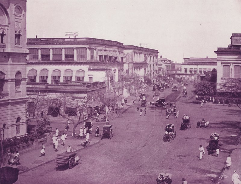क्लाइव स्ट्रीट, कलकत्ता द्वारा अंग्रेजी फोटोग्राफर