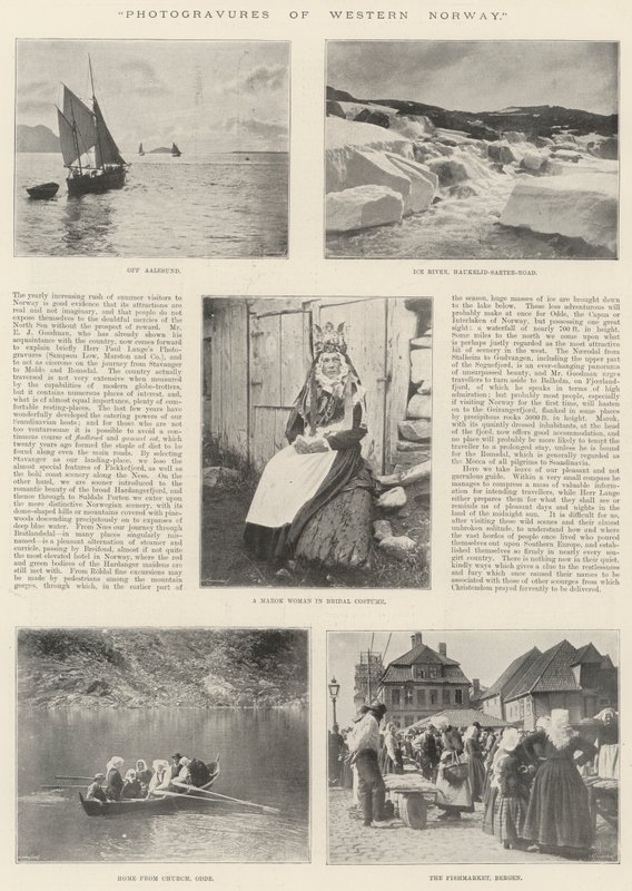 पश्चिमी नॉर्वे के Photogravures द्वारा अंग्रेजी फोटोग्राफर