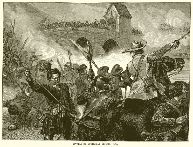 बोथवेल ब्रिज की लड़ाई, 1679 द्वारा अंग्रेजी स्कूल