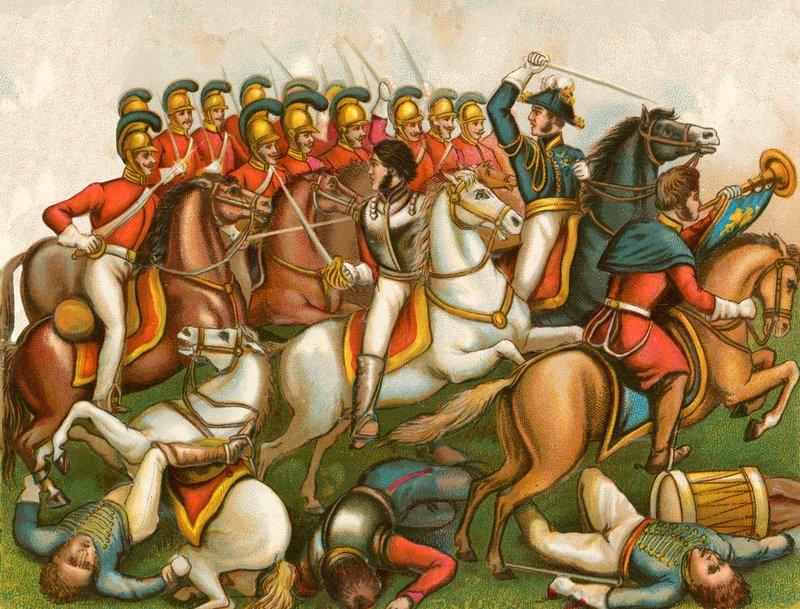 गार्ड ऑफ चार्ज, वाटरलू द्वारा अंग्रेजी स्कूल