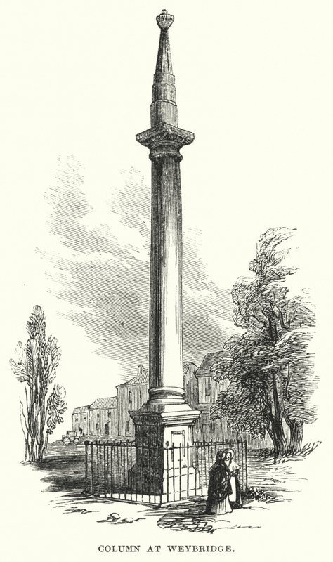 Weybridge पर कॉलम (उत्कीर्णन) द्वारा अंग्रेजी स्कूल