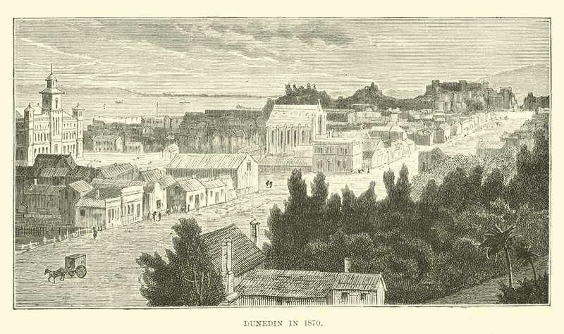 1870 में डुनेडिन द्वारा अंग्रेजी स्कूल