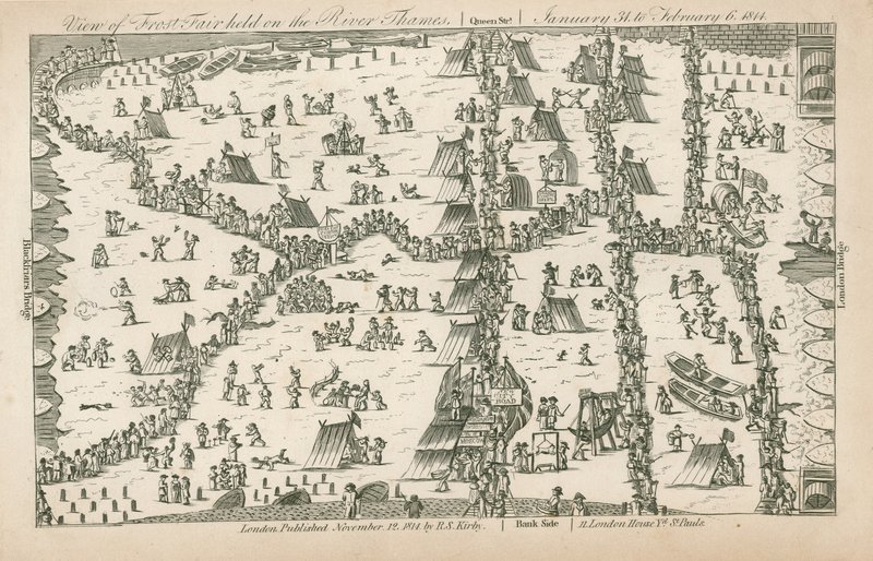 1814 का फ्रॉस्ट मेला द्वारा अंग्रेजी स्कूल
